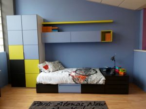 cama cubo con armario